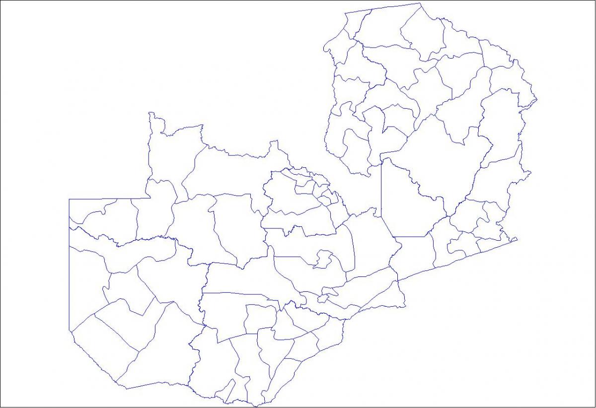 Mapa de Zàmbia esquema