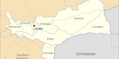 Mapa de lusaka Zàmbia