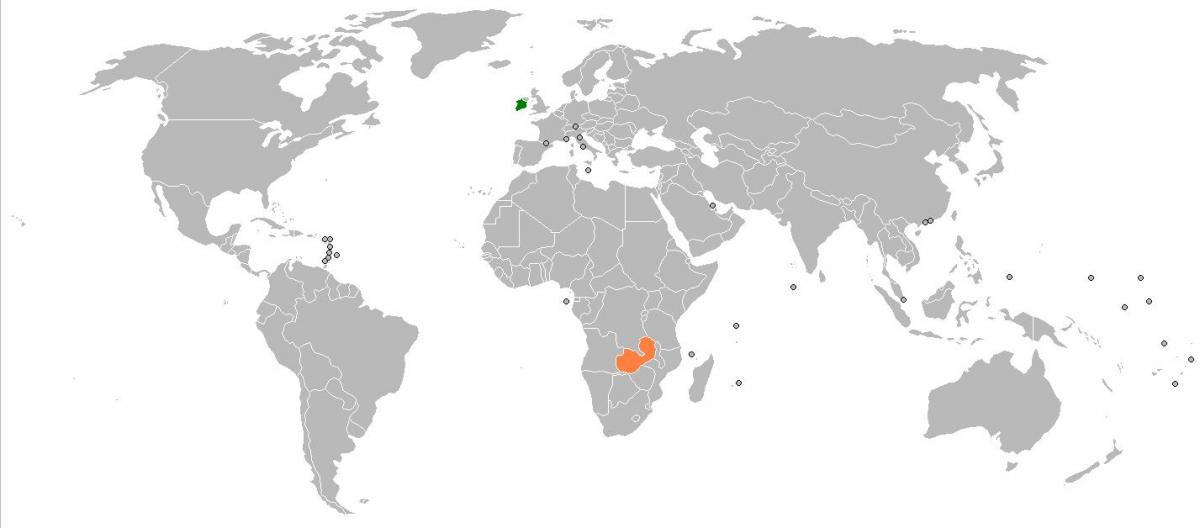 Zàmbia mapa del món