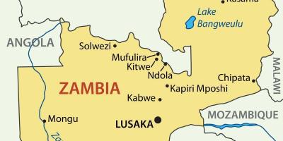 Mapa de kitwe Zàmbia